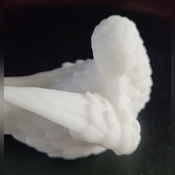 Vintage Alabaster White Dove Love Bird - Picture 10 of 11